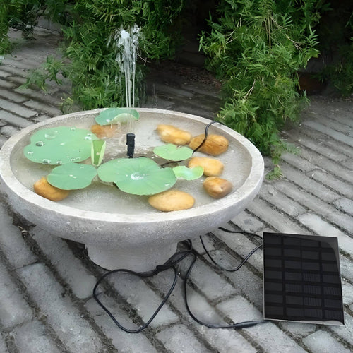 Solar Bird Bath Fountain Environmentally Friendly Floating Solar Fountain
