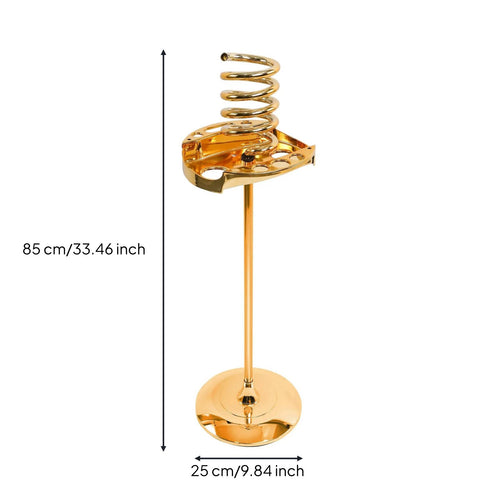 Blow Dryer Floor Stand Metal Construction Freestanding Stand Hands Salon Equipment for Barbershop, Home