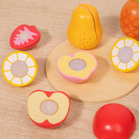 Wooden Pretend Play Food Toy Set for Kids - Seafood Cutting Toy
