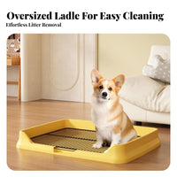 Indoor Dog Toilet Keeps Paws Dry Dog Potty Tray Puppy Pee Training Tray Spill-Resistant Puppy Training Pad Holder for Small Dogs