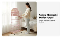 animalthe bear designed Rolling Rack Movable with casters Utility Cart Easy to Assemble