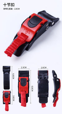 ECE Certified Motorcycle Helmet Micro-Metric Buckle (10-Notch)
