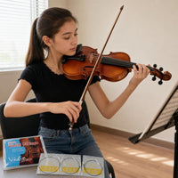Violin Strings Set, German Silver Wound, for Beginners and Professionals, Musical Instrument Accessories