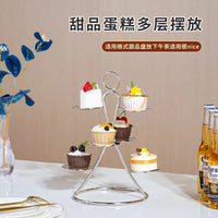 下午茶点心架自助餐甜品台展示架宴会茶歇蛋糕摆件摆台跨境果盘