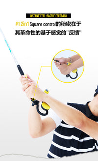Golf Swing Trainer with Grip Corrector for Beginners