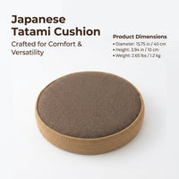 Round Floor Cushion, Large Floor Pillow for Living Room, Modern Minimalist Seating, Tatami Meditatio - Image 6