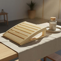 Wooden Sauna Pillow Natural Material Sauna Headrest Polished Finish