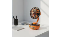 USB Rechargeable Desk Fan Gift Idea Cooling Device Two-Way Power for Students