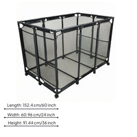 Mesh Storage Vehicle Open Top Metal Mesh Vehicle Black