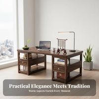 Chinese design Calligraphy Table sturdy Wood Construction Chinese Calligraphy Desk Traditional Craftsmanship Household Furniture for Study Room, Library