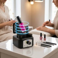 Electric Nail Polish Shaker Hands-No-Cost Shaker with Clamp Automatic Stop Paint Mixer Stable for Artists, Studios