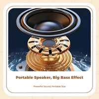 EchoSphere Mini Speaker, Stereo Bass Sound, Home & Travel