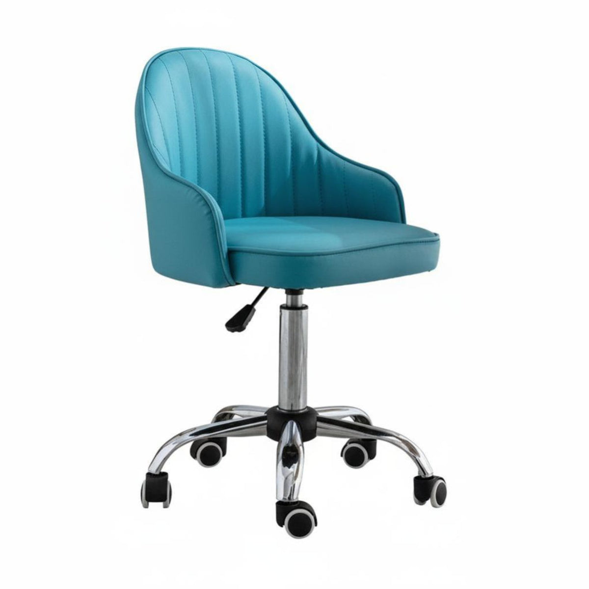 Upholstered Rolling Chair Comfortable for Long Sitting Desk Seat Modern Design
