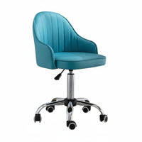 Upholstered Rolling Chair Comfortable for Long Sitting Desk Seat Modern Design