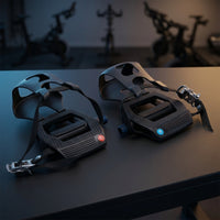 Nylon Straps Toe Clip and Strap Pedal Non-Slip Pedals with Toe Cages Textured Adjustable Strap Pedals