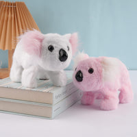 Electric Plush Koala Toy with Walking, Sound, and Head Nodding
