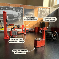 1:64 Scale Tire Changer Model for Garage Diorama, Realistic Miniature Repair Shop Tool, Hobbyist Res - Image 4