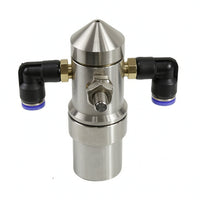 Humidification Nozzle with Elbow Fittings Stainless Steel Misting Nozzle with Brass Body Industrial for Factory, Workshop