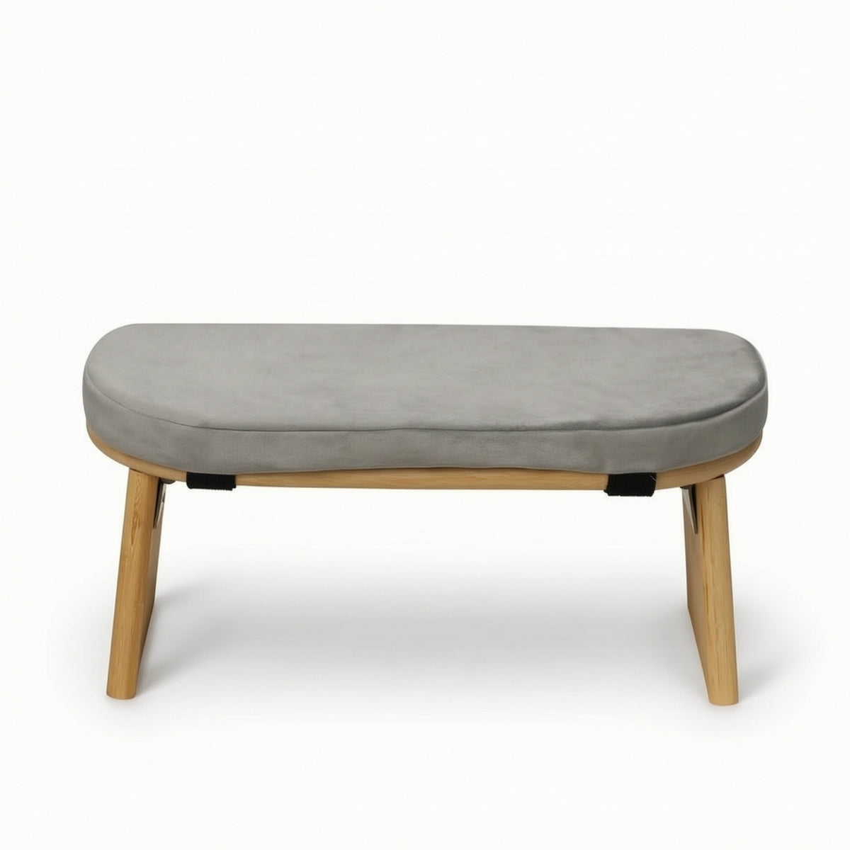 Meditation Stool with Removable Cover Wooden Padded Stretching Bench Compact Meditation Cushion for Meditators, Yogi, Floor Sitting
