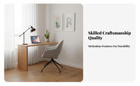 L-Shaped Corner Desk Unmixed Wood L-Shaped Desk Extension Board Space Saving Design Robust Duty for Telecommuting Workers