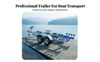 Inflatable Boat Trailer Hot Galvanized Boat Trailer Towing Equipment for Assistance Teams, Fishermen, Coastal Areas, Lakeside