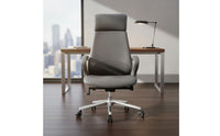 High-Back Office Chair Caster Wheels High Back Office Chair Contemporary Professional Furniture