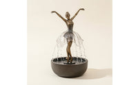 Ballerina Fountain with Water Skirt Indoor for Meditation Space, Ballet Lovers