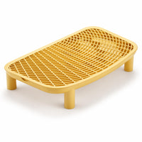 Easy-to-Clean Litter Tray with Grate Washable Litter Control Tray Sturdy Elevated