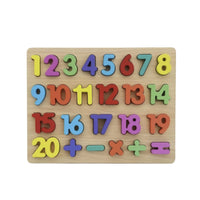 Early Learning Wooden Puzzle Board with Removable Pieces Chunky Wooden Puzzle Long-Lasting Toy Sturdy for Classroom