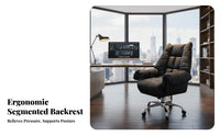 Highspine Managerial Chair Reclining Function Highspine Rolling Chair Adjustable Height Padded Armrests for Professionals