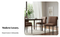Upholstered Highspine Chair Light Luxury and Aesthetic Kitchen Seat Ergonomic Supportrest Easy to Clean for Design Lovers
