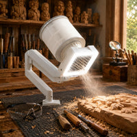 Desktop Dust Collector Adjustable Workroom Appliance Molded Plastic