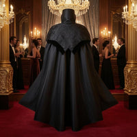 Medieval Gothic Cape Draped Gothic Cape Wide Hem Costume Clothing for Adults