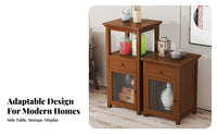 Space-Saving Multi-Tier narrow narrow Cabinet adaptable Design 3-Tier accent Table Easy Assembly Storage Rack Sturdy and long-finaling for Apartment Dwellers, homeowners, Students, Living Room, Beside Sofa, Bedroom, Entryway