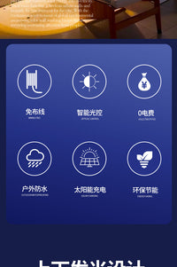 太阳能户外洗墙灯室外庭院防水别墅花园壁灯景观射灯装饰外围墙灯 加大板【8头暖光】续航18h以上