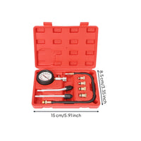 Analog Compression Tester with Carrying Case Automotive Cylinder Compression Tester Kit Universal Tool Accurate for Garage