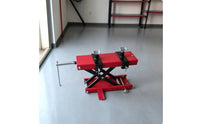 Motorcycle Lift with Support Arms Adjustable Motorcycle Lift Stand Manual Stand for Mechanics