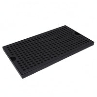 Stainless Steel Drain Tray Finger Grips Bar Drain Tray Raised Edges
