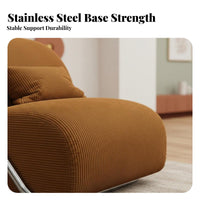 Cylindrical Frame Accent Chair Retro Design Single Sofa Mid-Century Modernera Modern Design Barrel-Shaped Rearrest for Adults