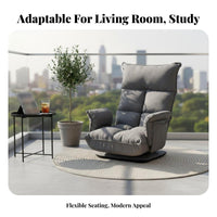 Adjustable floor Seat Light Luxury Aesthetic Adjustable spinerest padding Seat Space-Saving Sturdy Frame for Adults, Living Room