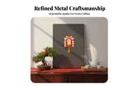Metal Fridge Magnet God of Wealth Chinese New Year Cartoon Festive Gift