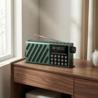 Numeric Keypad Digital Portable Radio Telescopic Antenna USB Bluetooth Radio Recording Function