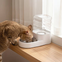 Pet Water Dispenser Large Capacity Dog Water Dispenser Multi-Level Filtration Automatic Waterer with Stainless-Steel Tray for Cats, Home, Kitchen