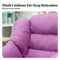 Plush Cartoon supportrest Chair snug Indoor Seating dense Foam padding