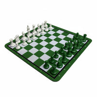 Chess Set Portable Rubber Mat Chess Set Lightweight for Beginners, Students