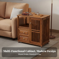 Chinese Design Design Mobile Tea Ceremony Table Movable with casters Living Room Furniture Multitier Storage Serving Cart Integrated Electric Kettle for Homeowners, Hosts, Adults, Home, Kitchen, Office