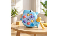 Shark Pounding Toy Sturdy Whack-Atarget Toy with Mallet Pounding Hammer Sturdy Game Easy Setup for Toddlers, Playroom, Daycare