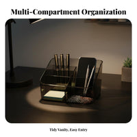 Partitisingled Cosmetic Tray Stylish Appearance Multi-Compartment Cosmetic Case