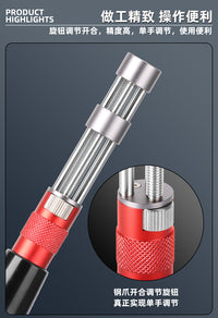 Extended Two-Jaw Watch Case Opener No.2289 with Removable Metal Jaws