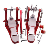 Red Double Bass Drum Pedal for Drum Set
